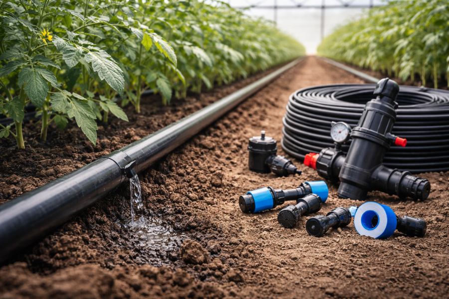 Sistem de irigare prin picurare: montaj corect și avantaje practice