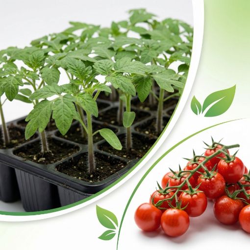 Poza cu Răsaduri profesionale de roșii cherry Nicoleta F1