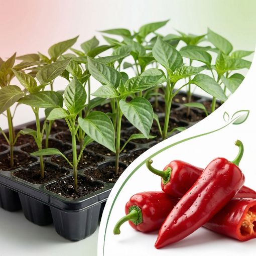 Poza cu Răsaduri profesionale de ardei kapia Kaptur F1